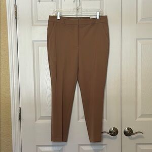 White House Black Market Slim Ankle Comfort Stretch Pants. Size 12P. Tan. NWT